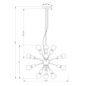 Suspension au plafond noire 12 douilles Jackson Maytoni Catalogue
