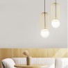 Suspension dorée sphérique pour plafond salon Telford Maytoni Promotion