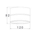 Plafonnier rond moderne noir LED réglable Onda Maytoni Réductions
