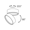 Plafonnier rond moderne noir LED réglable Onda Maytoni Remises