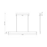 Suspension LED moderne réglable 118,5cm Step Maytoni 