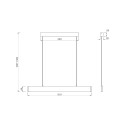 Suspension moderne 91cm réglable LED lampe Step Maytoni 