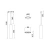 Suspension noire pour rail plafond Focus LED Maytoni Offre