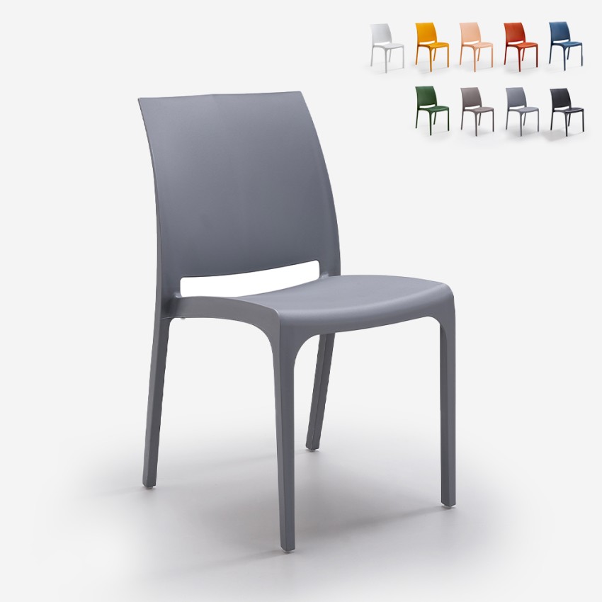 Chaise empilable pour bar restaurant jardin extérieur intérieur Volga BICA Caractéristiques Chaise empilable pour bar restaurant jardin extérieur intérieur Volga BICA Caractéristiques