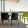 Chaise empilable pour bar restaurant jardin extérieur intérieur Volga BICA 