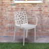 Chaise jardin extérieur moderne avec accoudoirs Matrix Armchair BICA Dimensions
