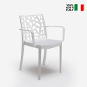 Chaise jardin extérieur moderne avec accoudoirs Matrix Armchair BICA Remises