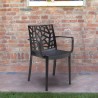 Chaise jardin extérieur moderne avec accoudoirs Matrix Armchair BICA Caractéristiques