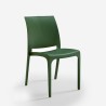 Lot de 25 chaises de bar de jardin empilables pour l'extérieur Volga Bica 