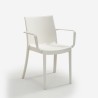Lot de 23 chaises empilables avec accoudoirs intérieur extérieur et jardin Victoria Bica 
