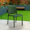 Lot de 25 chaises de bar de jardin empilables pour l'extérieur Volga Bica 