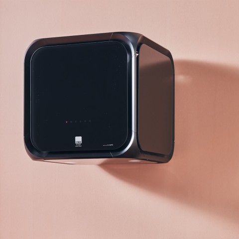 Hotte aspirante murale filtrante de cuisine design Cube Pura Fabita