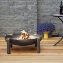 Brasero de foyer extérieur en acier inoxydable pour jardin Tilsit Remises