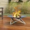 Brasero de jardin cheminée barbecue à bois pour extérieur Futura Promotion