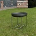 Brasero de jardin avec porte-bûches pour barbecue Ø 63cm acier rouillé Nagliai Choix