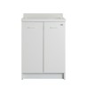 Meuble de buanderie 60x60 cm 2 portes avec lavabo Edilla Montegrappa Remises