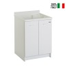 Meuble de buanderie 60x60 cm 2 portes avec lavabo Edilla Montegrappa Vente