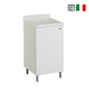 Meuble lave-mains armoire à linge 1 porte 45x50cm planche à laver Edilla Montegrappa Vente