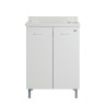 Meuble-lavabo de buanderie 60x50cm 2 portes avec bac et planche Edilla Montegrappa Offre