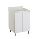 Meuble buanderie Edilla Montegrappa avec bac et planche, 60x60 cm, 2 portes Offre