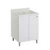 Meuble buanderie Edilla Montegrappa avec bac et planche, 60x60 cm, 2 portes Offre