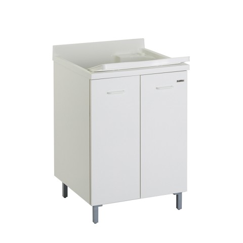 Meuble buanderie Edilla Montegrappa avec bac et planche, 60x60 cm, 2 portes Promotion