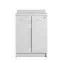 Meuble lave-mains 2 portes 60x60 cm avec lavabo et planche en bois Edilla Montegrappa Remises