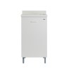 Lavabo 45x50cm avec planche en bois et meuble 1 porte Edilla Montegrappa Remises