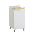 Lavabo 45x50cm avec planche en bois et meuble 1 porte Edilla Montegrappa Promotion