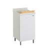 Lavabo 45x50cm avec planche en bois et meuble 1 porte Edilla Montegrappa Promotion