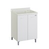 Meuble sous-lavabo à 2 portes 60x50cm avec cuve et planche en bois Edilla Montegrappa Offre