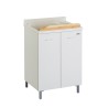 Meuble sous-lavabo à 2 portes 60x50cm avec cuve et planche en bois Edilla Montegrappa Promotion