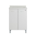 Meuble buanderie avec lavabo en bois, 2 portes 60x60 cm Edilla Montegrappa Remises