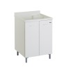 Meuble buanderie avec lavabo en bois, 2 portes 60x60 cm Edilla Montegrappa Offre