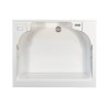 Meuble buanderie avec lavabo en bois, 2 portes 60x60 cm Edilla Montegrappa Réductions