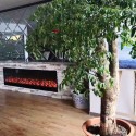 Cheminée électrique encastrable murale 180 cm flamme LED 1500W Amiata Remises