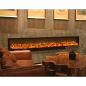 Cheminée électrique moderne encastrable 1500W 300cm chaleur 6 niveaux Etna Catalogue