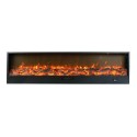 Cheminée électrique moderne encastrable 1500W 300cm chaleur 6 niveaux Etna Offre
