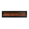Vesuvio Cheminée électrique murale encastrée effet flamme 1500W 200cm Offre