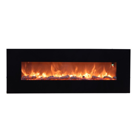 Cheminée électrique murale moderne flamme réaliste 1500W Aprica Promotion