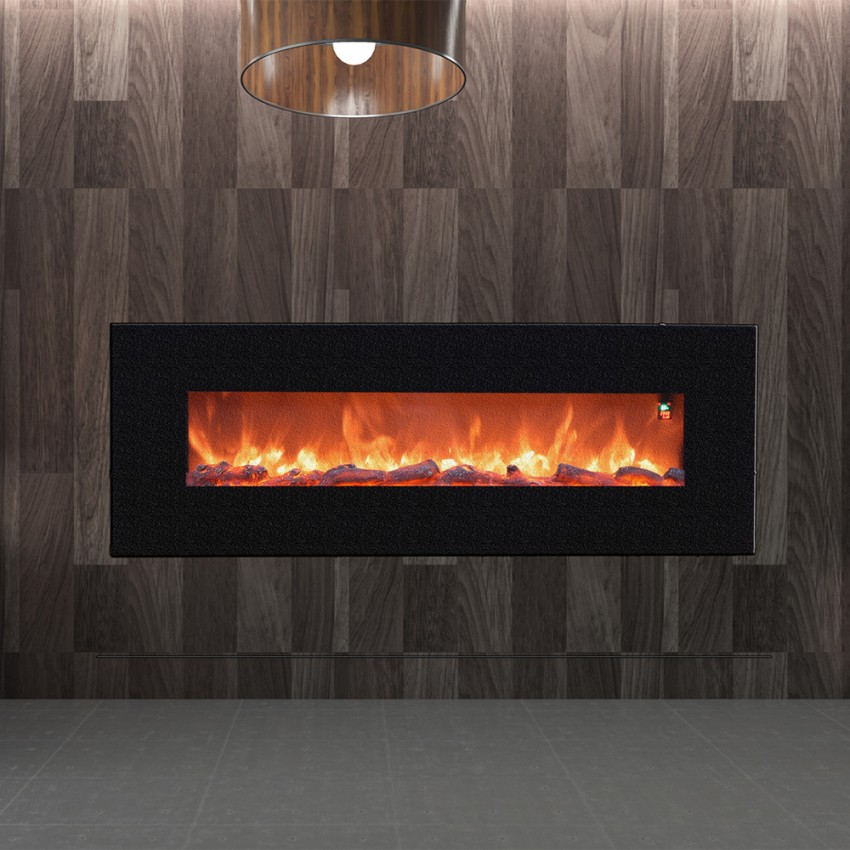 Aprica cheminée électrique murale moderne avec flamme réaliste 1500W