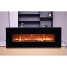 Cheminée électrique murale moderne flamme réaliste 1500W Aprica Remises