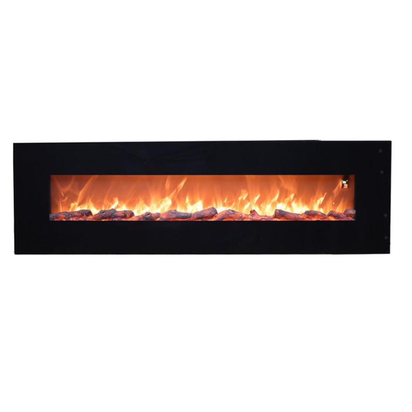 Cheminée électrique effet flamme LED 1500W à suspendre au mur Pordoi Promotion