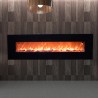 Cheminée électrique effet flamme LED 1500W à suspendre au mur Pordoi Vente