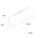 Cheminée électrique effet flamme LED 1500W à suspendre au mur Pordoi Catalogue