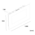Cheminée électrique 1500W poêle moderne murale Stelvio Remises