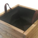 Jardinière en bois 40x40 cm pour plantes, jardin, terrasse extérieure Gladys Vente