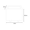 Jardinière en bois 40x40 cm pour plantes, jardin, terrasse extérieure Gladys Remises