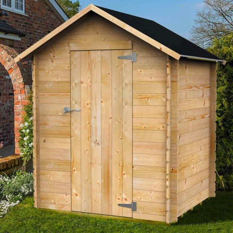 Abri de jardin en bois pour outils porte simple 146x130cm Marcella Promotion