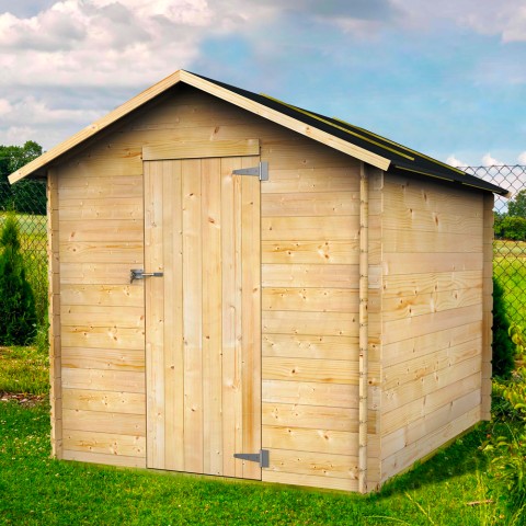 Abri de jardin en bois pour outils 178x218cm porte simple Formia Promotion